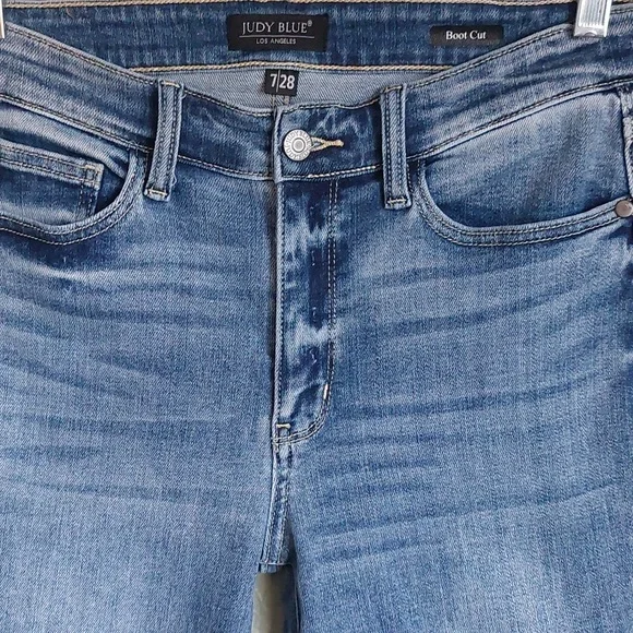Judy Blue Mid Rise Sz 7 /8 Stretch - Picture 2 of 12